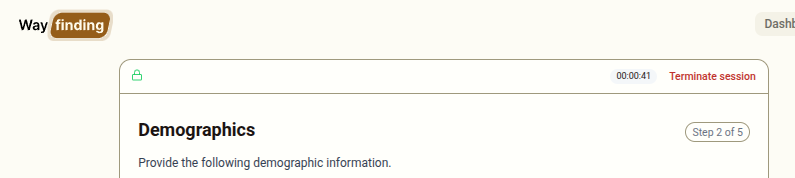 Encryption Indicator and Timer